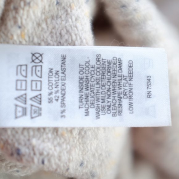 Anthropologie Ruby Moon oatmeal mock neck baby soft cotton sweater XS - Picture 7 of 10